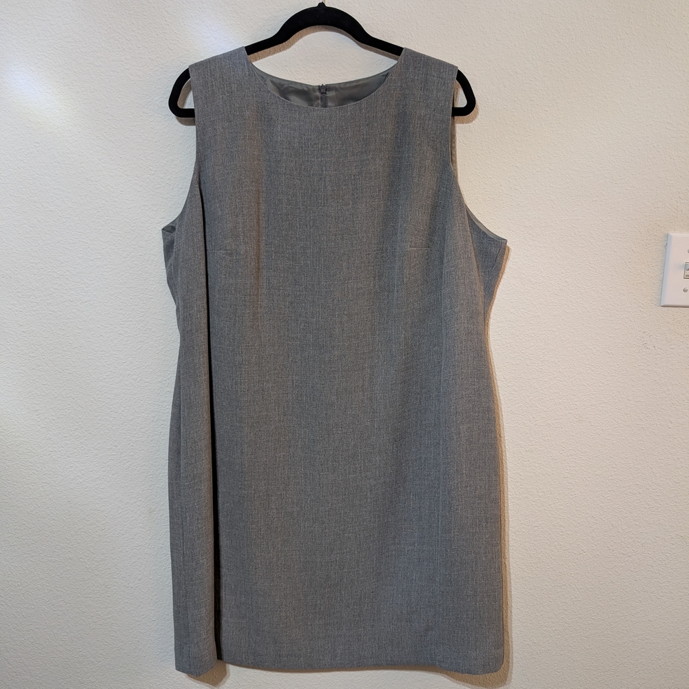 Venezia Gray Sleeveless Sheath Dress